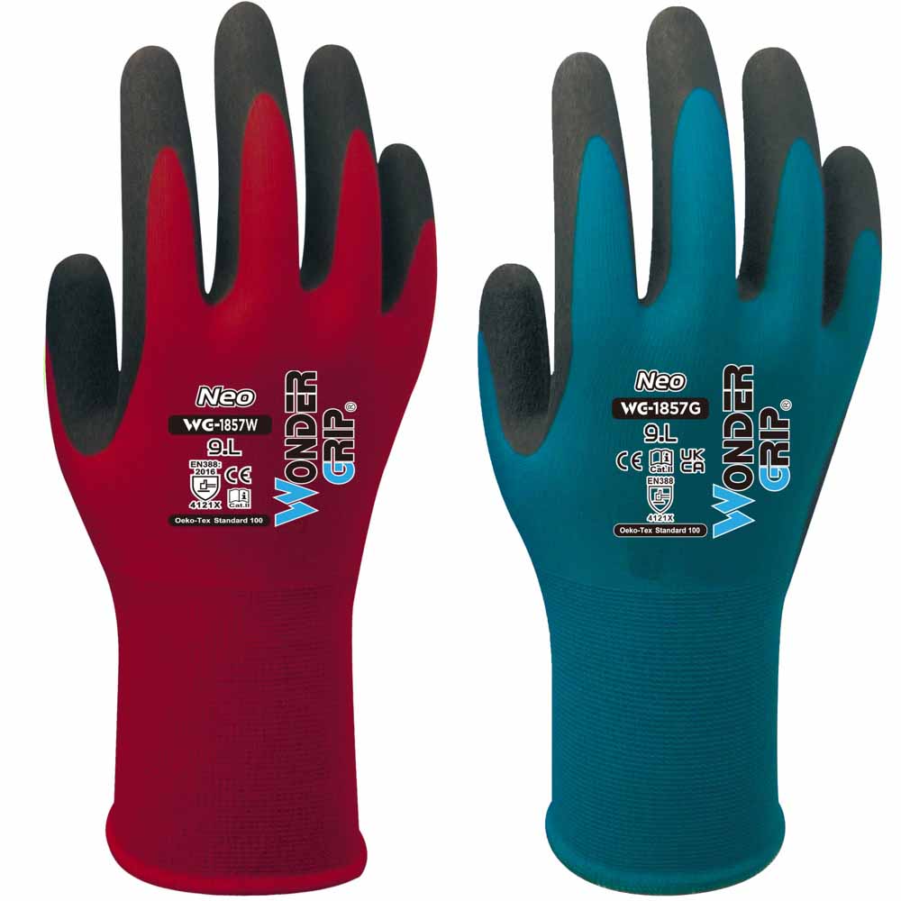 Wondergrip WG-1857W NEO Precision Work Gloves Nitrile Palm 18 Gauge