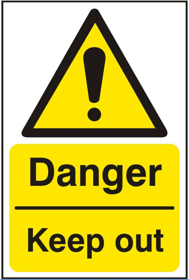 Danger Keep Out (Rigid PVC) 20x30cm Safety Sign