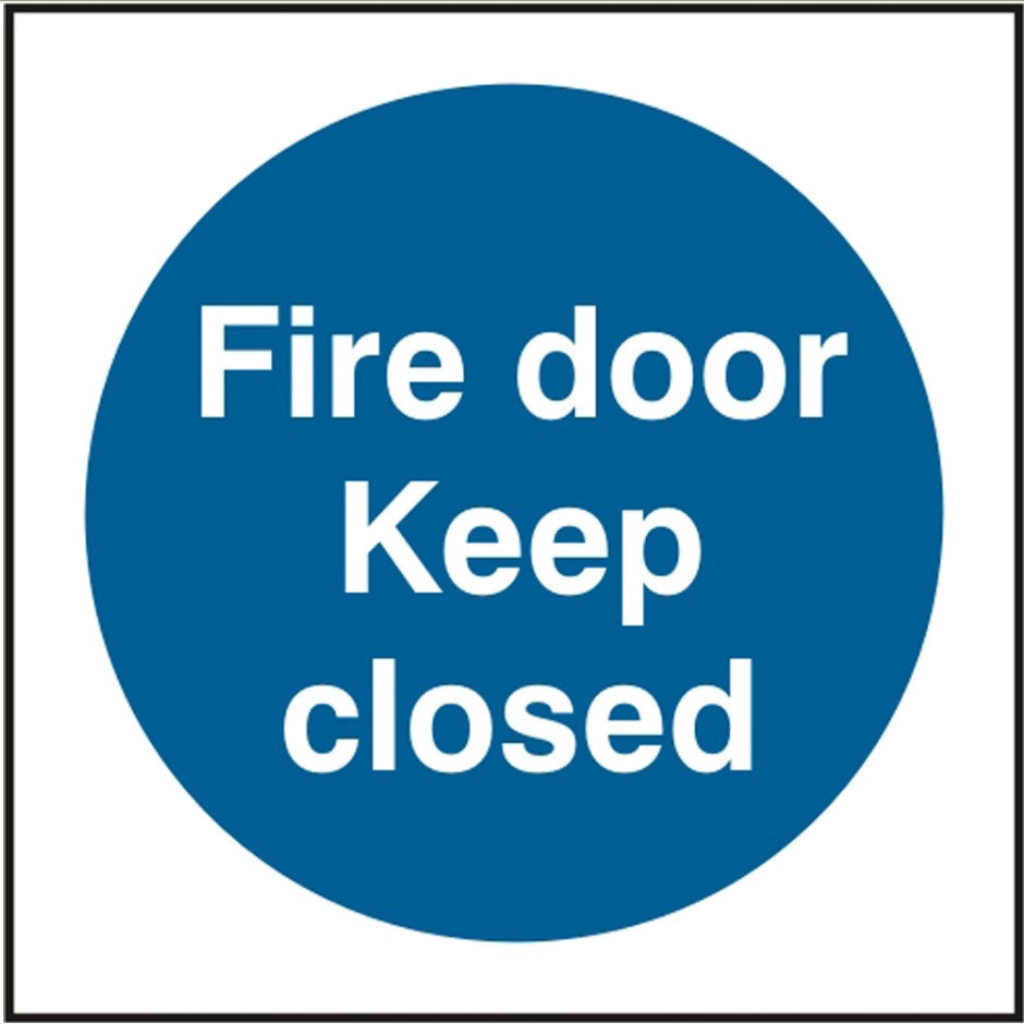 Fire door Keep Closed (SAV) 15x15cm Safety Sign