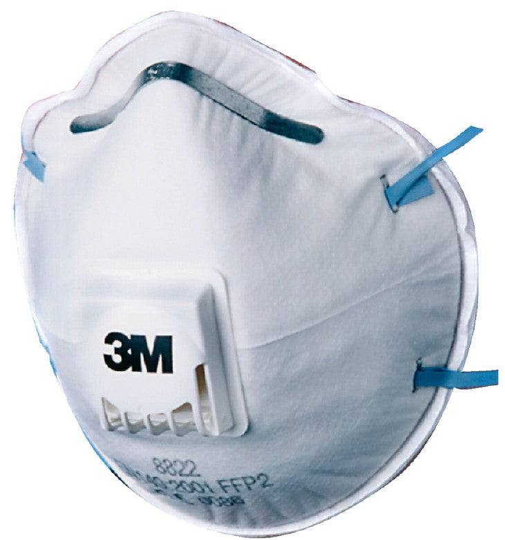 3M 8822 Valved FFP2 Respirator Mask Cup-Shaped Dolomite Protection