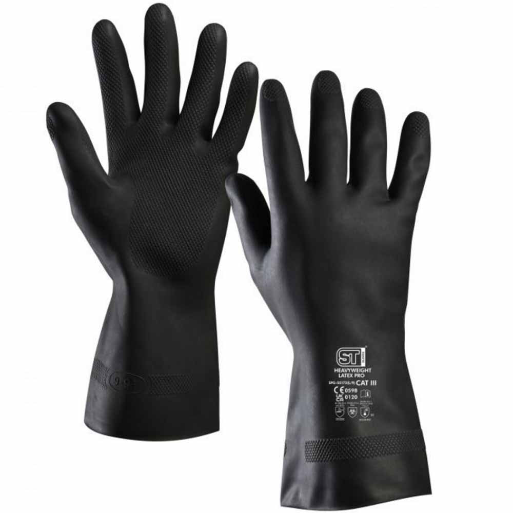 Supertouch Heavyweight Latex Chemical Gloves Type A Protection 33cm