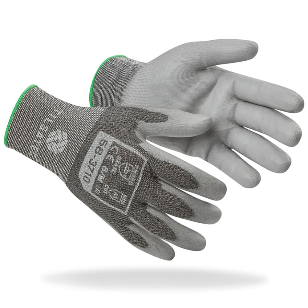 Tilsatec Cut Level C Work Gloves 18 Gauge PU Coated Ultra Lightweight