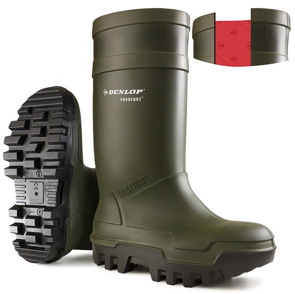 Dunlop Purofort Thermo+ Safety Wellingtons -50°C Cold Insulation Steel Toe