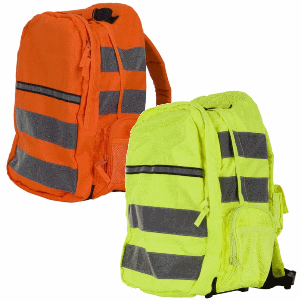 Hi Visibility Orange/Saturn Yellow Multipocket Rucksack