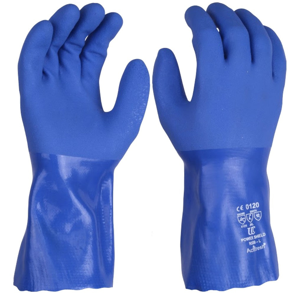 UCi PowerShield R530 Triple Dip PVC Chemical Gauntlet