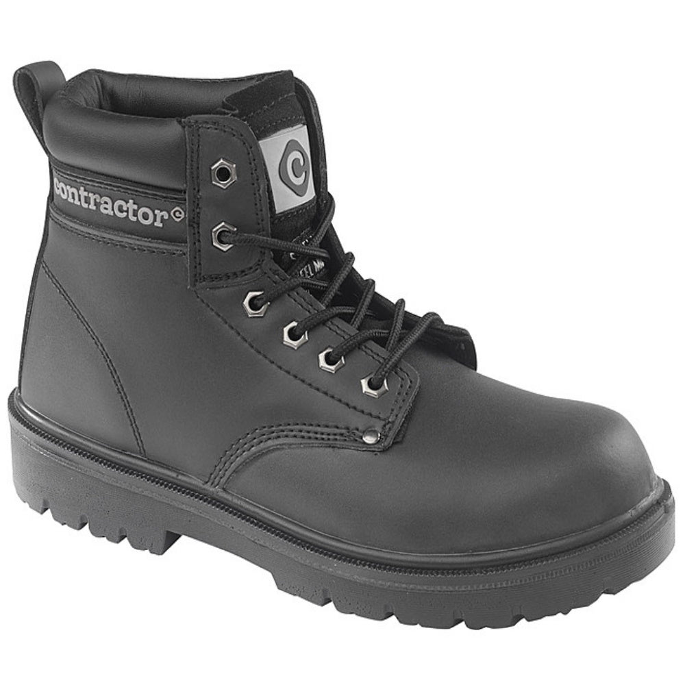 Contractor 802SM Safety Boots Composite Toe Black Leather END OF LINE