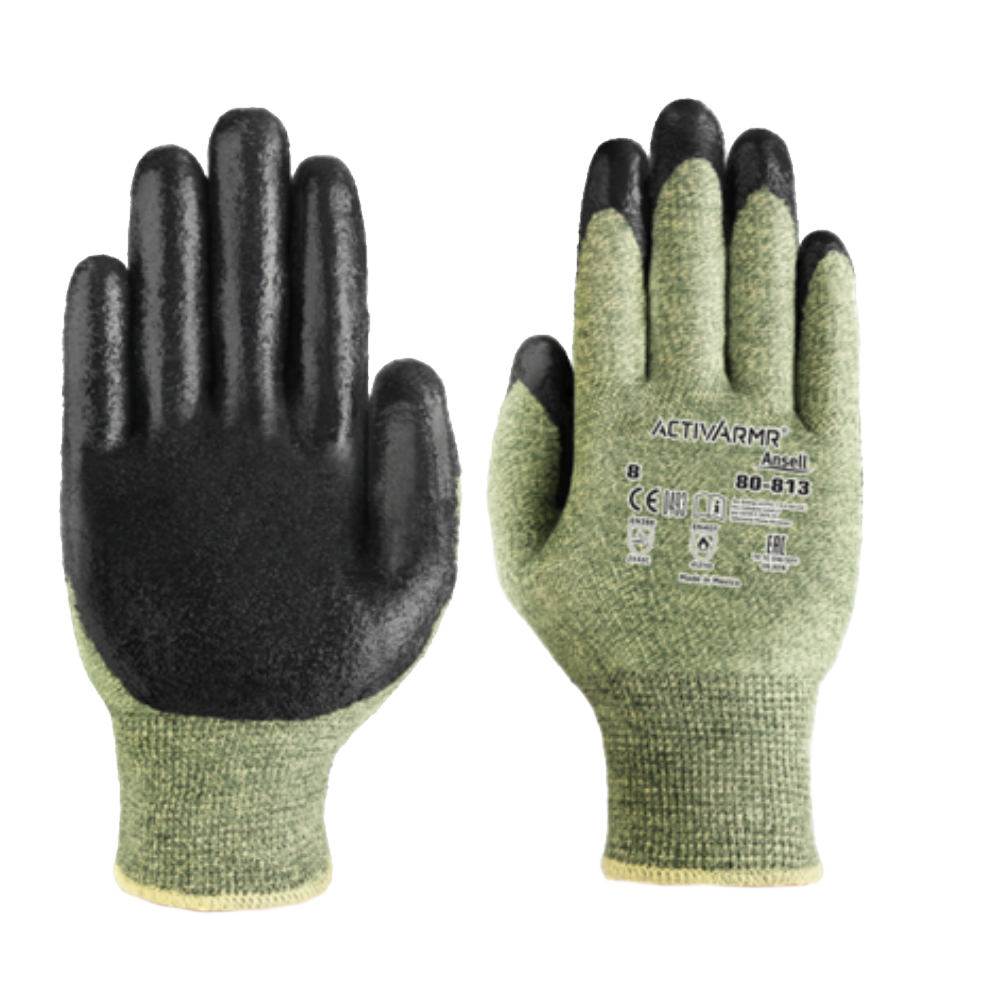 Ansell ActivArmr 80-813 Arc Flash Cut Resistant Work Gloves NFPA 70E