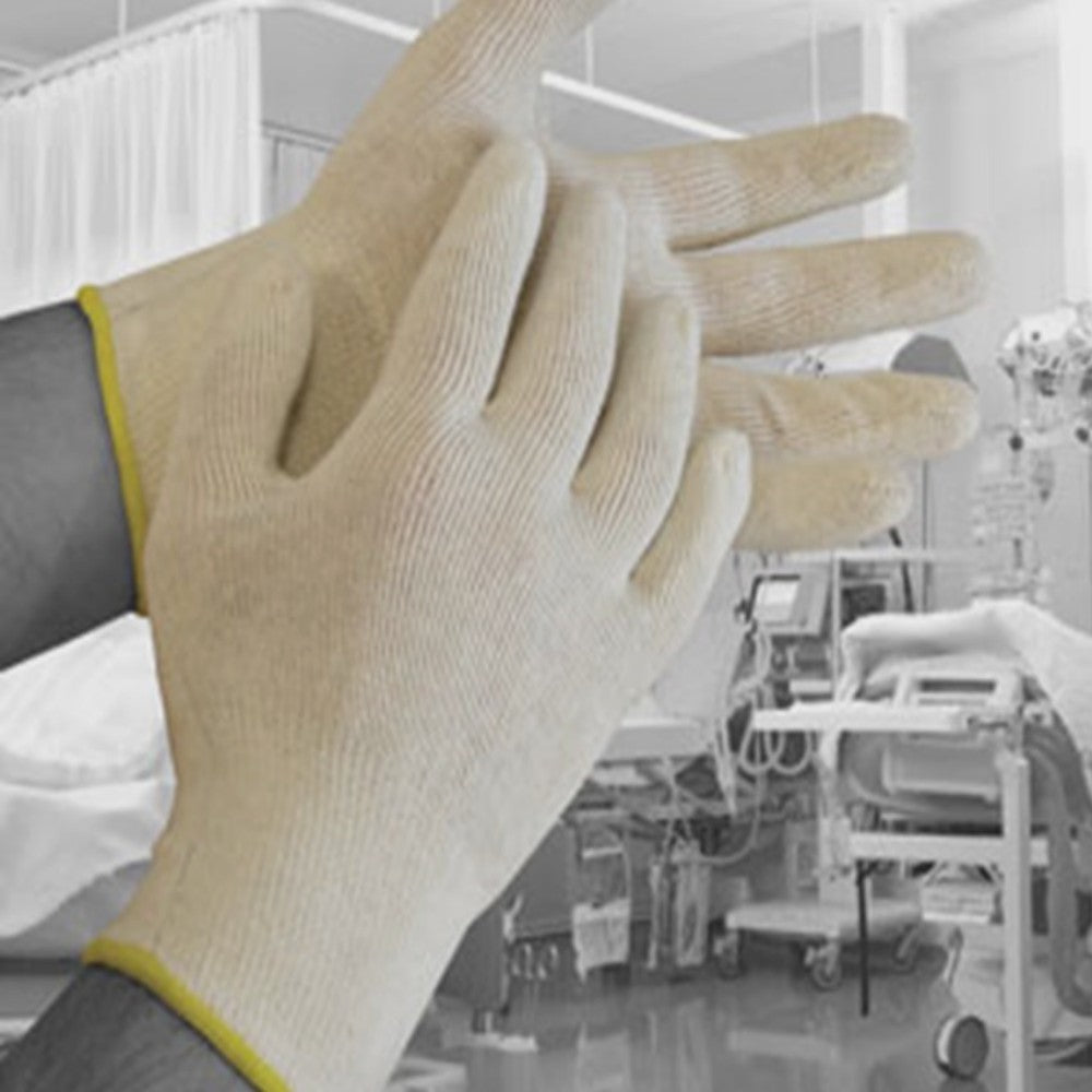 Polyco Dermatology Cotton Glove Seamless Unbleached Sensitive Skin Protection
