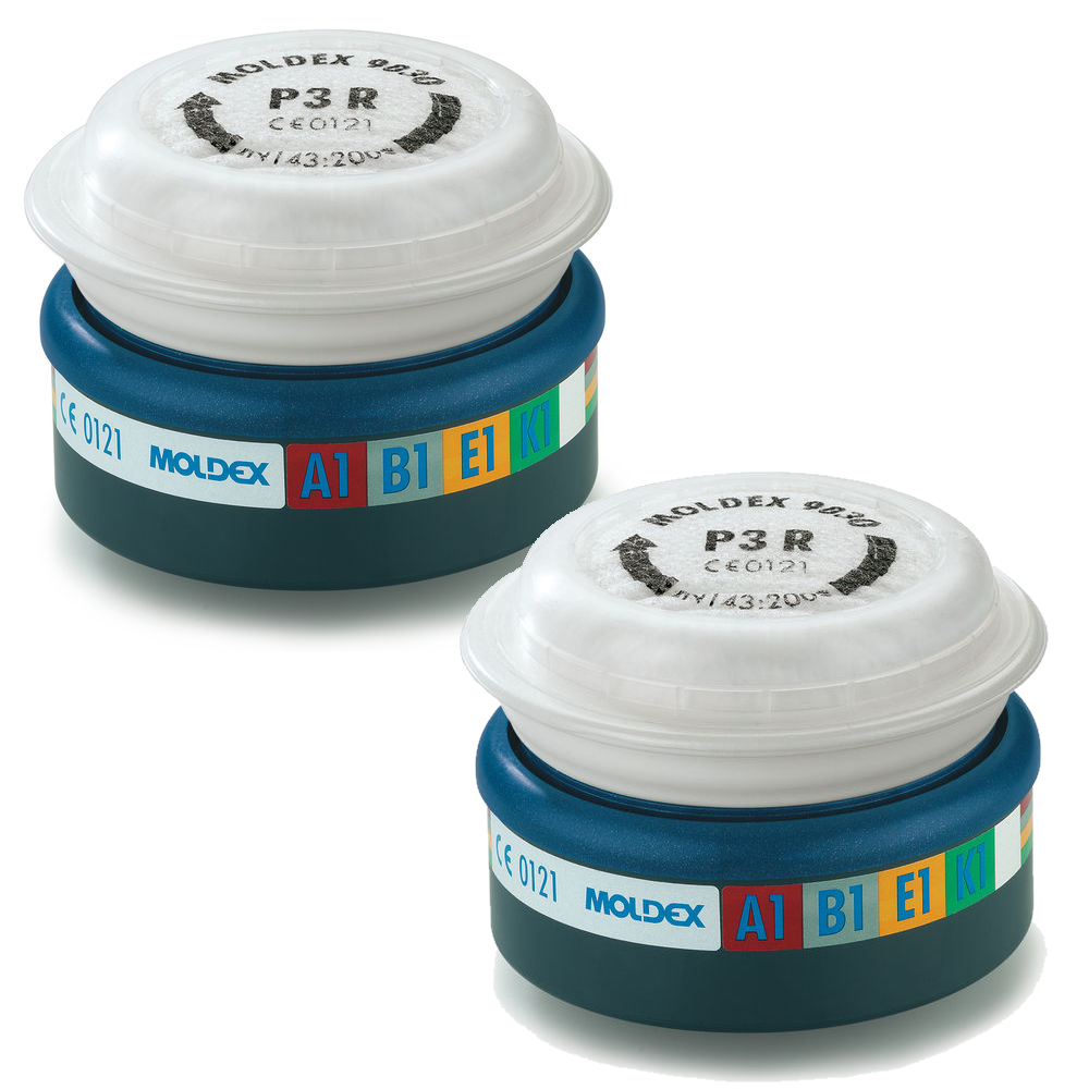 9430 Moldex ABEK1 P3 R Filter Pairs for 7000 & 9000 Masks