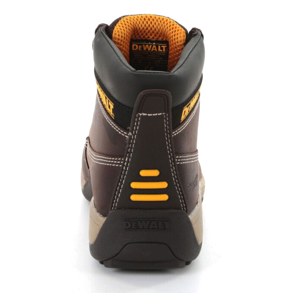 DeWalt Apprentice Brown Safety Boots Steel Toe Cap Work Footwear