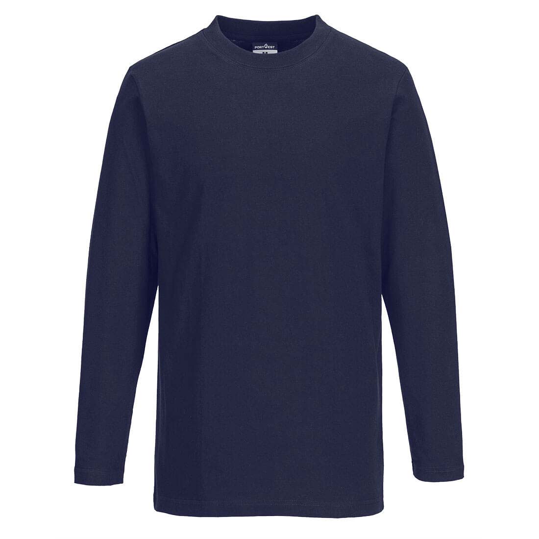 Portwest B196 Turin Long Sleeve T-Shirt 100% Cotton Workwear