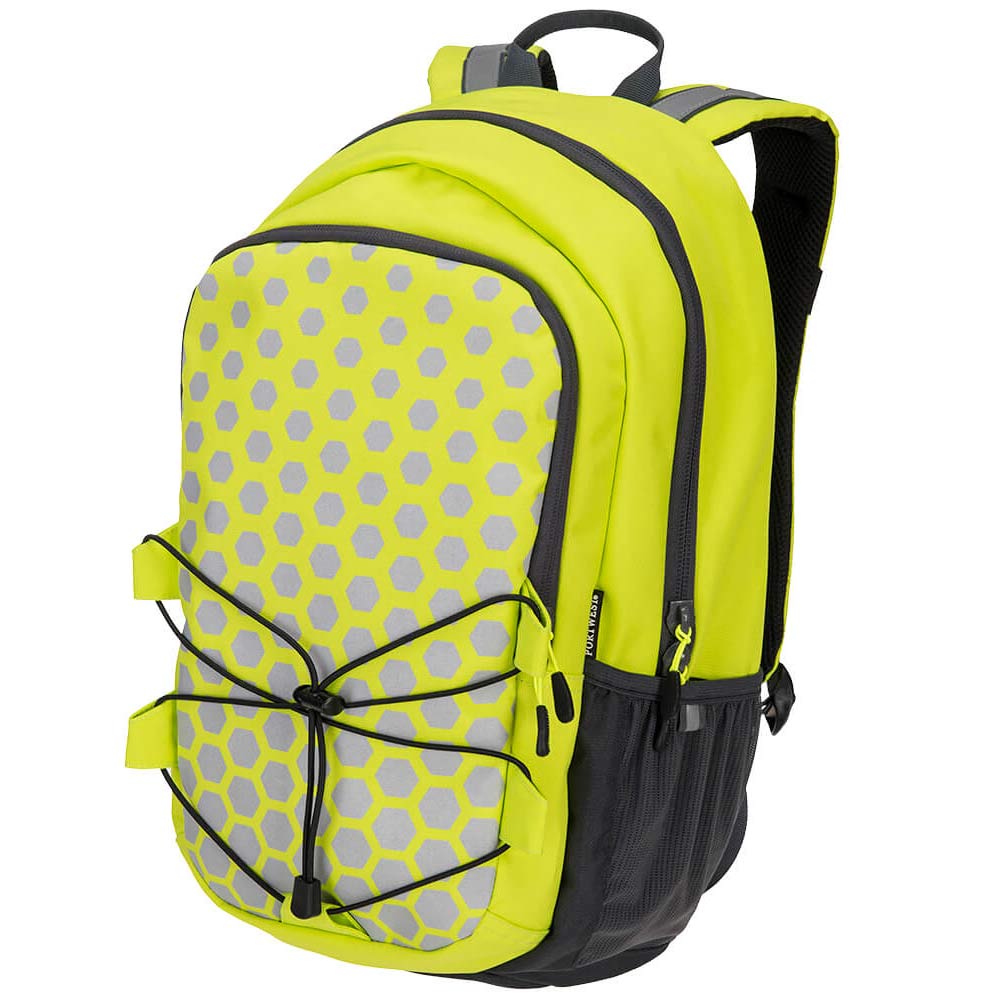 PW3 Yellow Hi-Vis Multipocket Rucksack