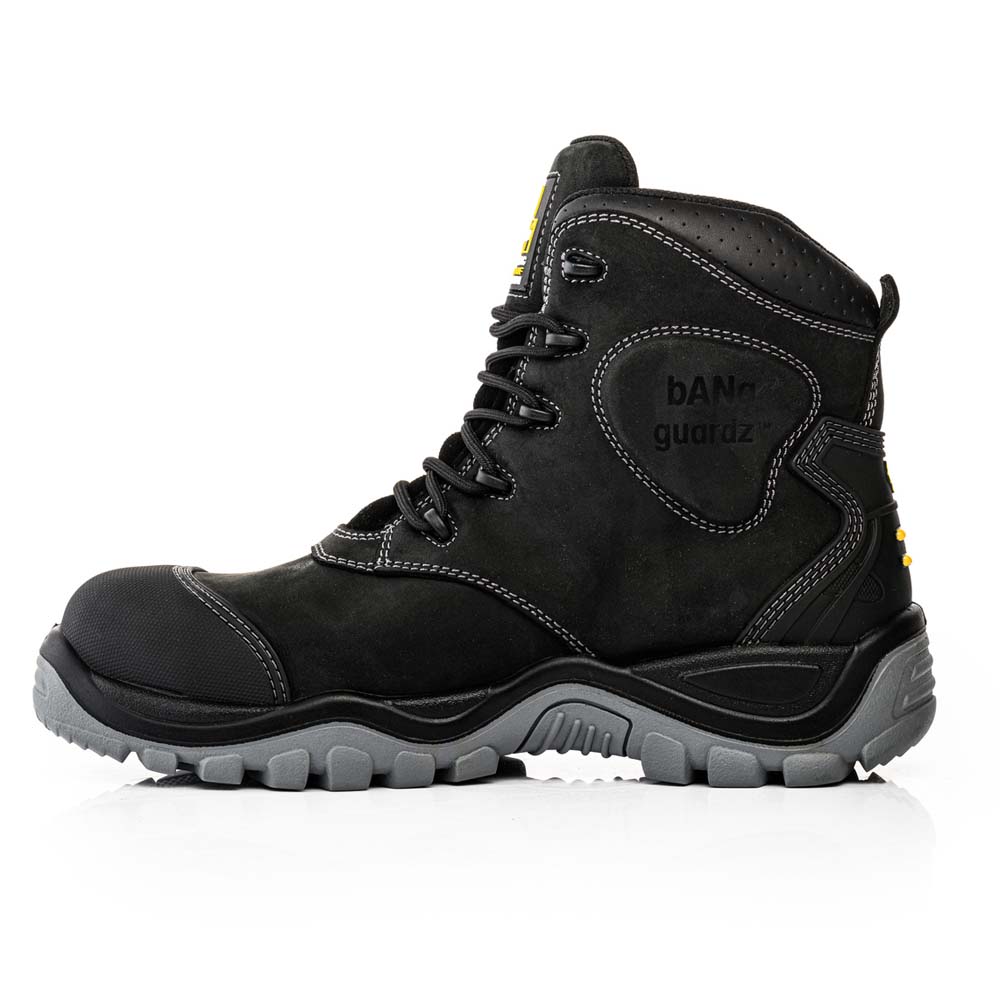 Buckbootz BSH012BK Buckshot Safety Boot Black Ankle Protection S3