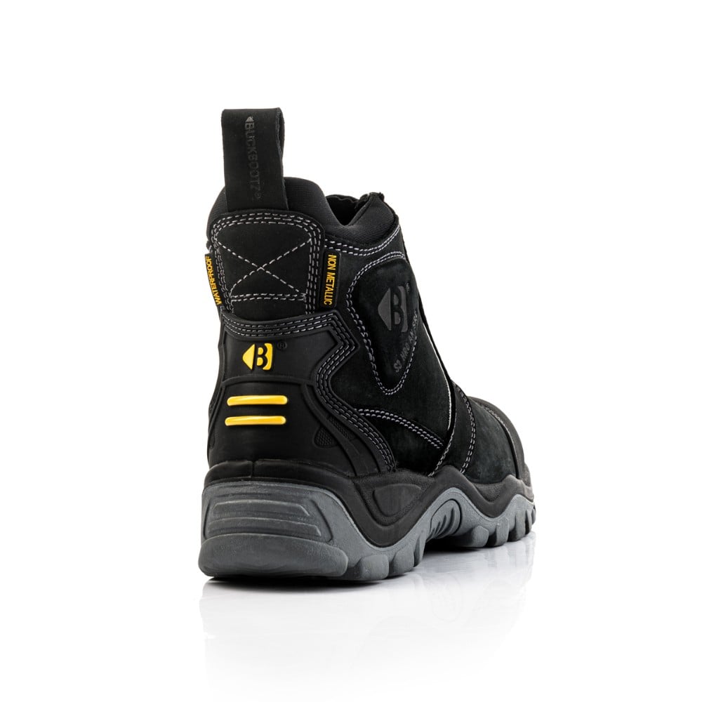 Buckbootz Buckshot Safety Dealer Boot Black Waterproof Ankle Protection