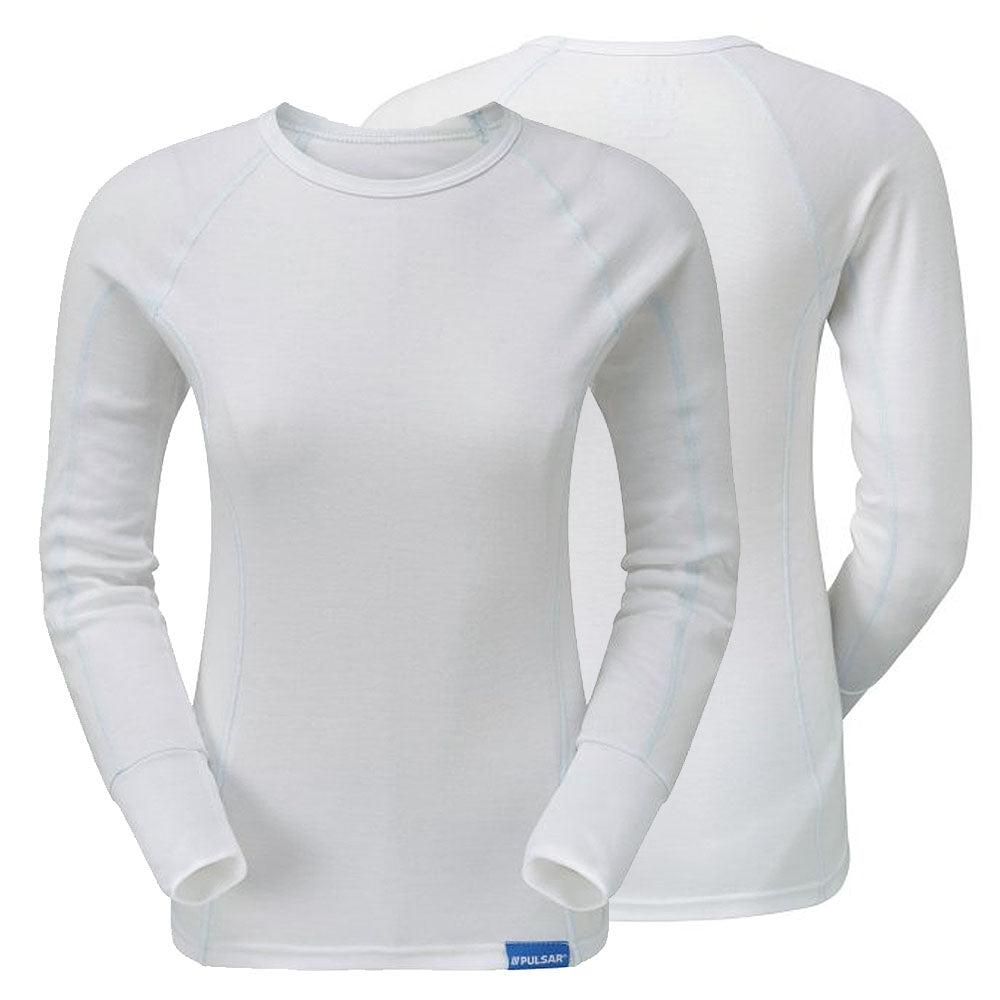 Pulsar Women's White Thermal Long Sleeve Top