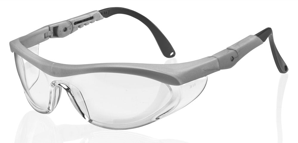 Utah Safety Glasses Clear Lens UV Protection Blue Frame