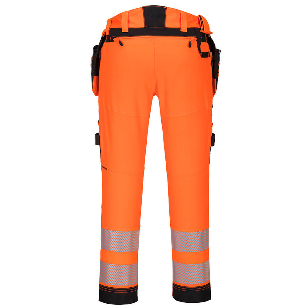 Portwest DX442 Hi-Vis Trousers 4-Way Stretch Holster Pocket Work Trousers