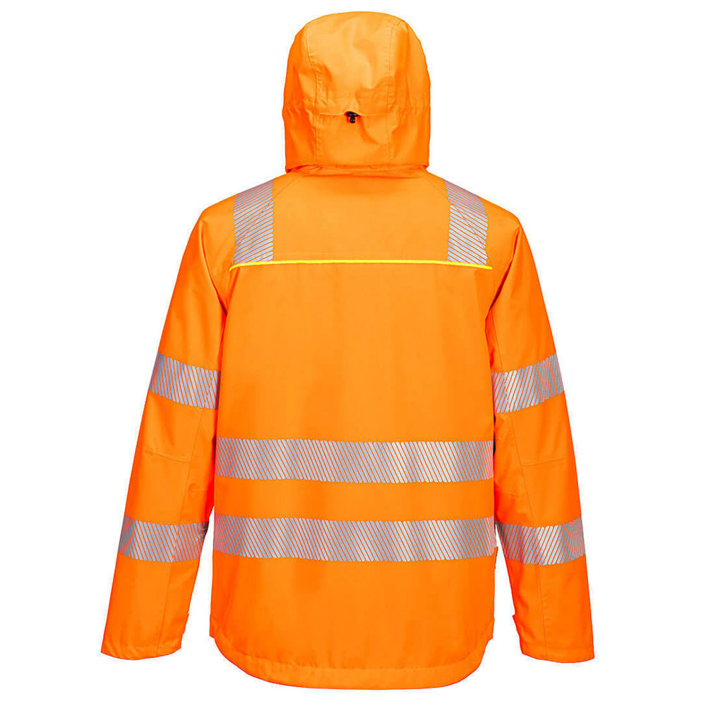 Portwest DX4 Hi Vis Waterproof Jacket Orange Railway Compliant Shell