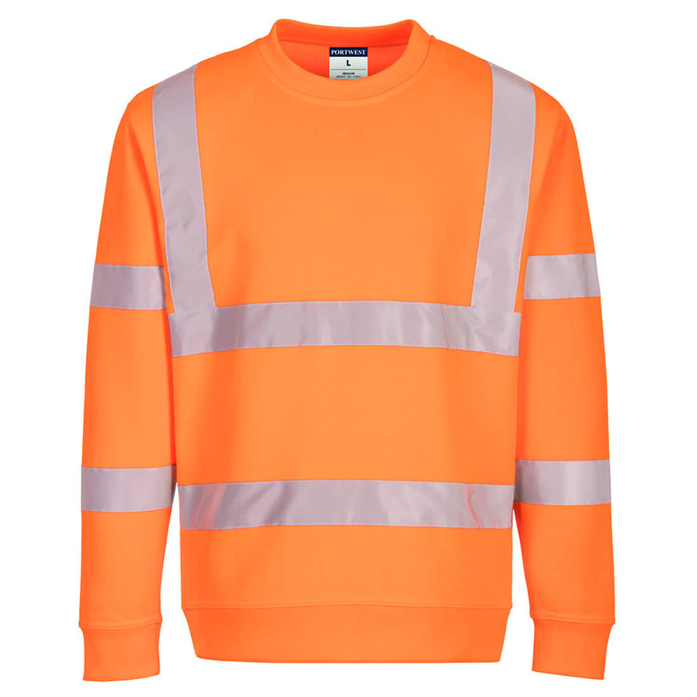 Portwest Eco Hi Vis Sweatshirt Recycled Polyester High Visibility Workwear