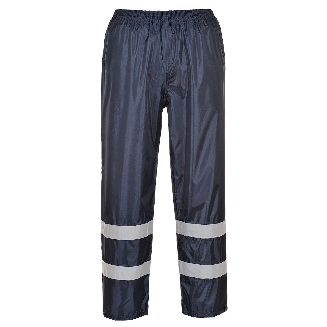 Portwest Waterproof Overtrousers Navy Reflective Hi Vis Rain Trousers