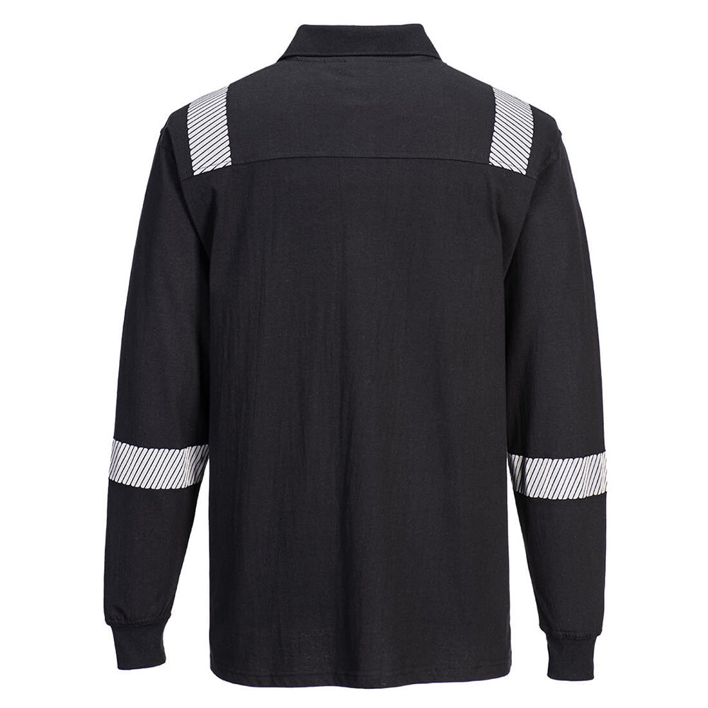 Portwest FR711 Flame Resistant Long Sleeve Polo WX3 Arc Flash Protection