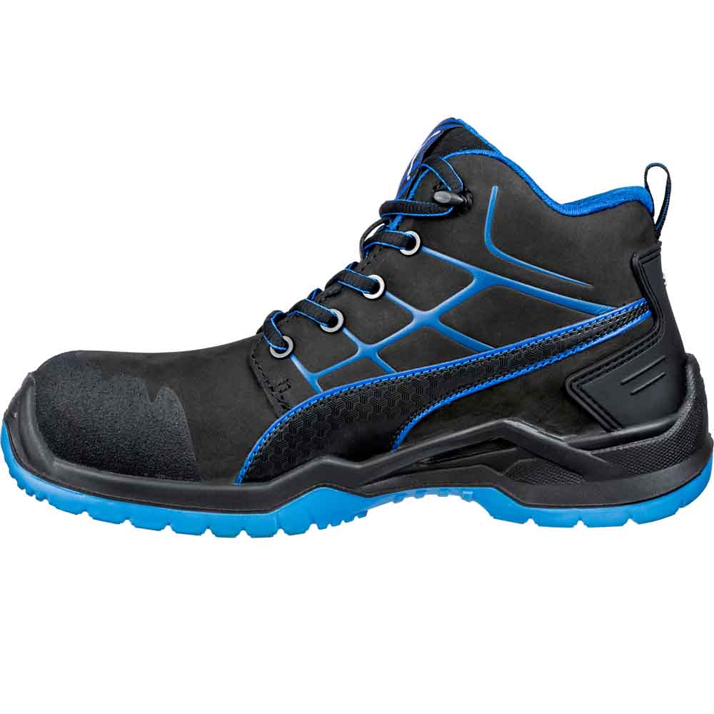 Puma Safety Krypton Blue Mid Safety Boots S3 ESD Metal-Free
