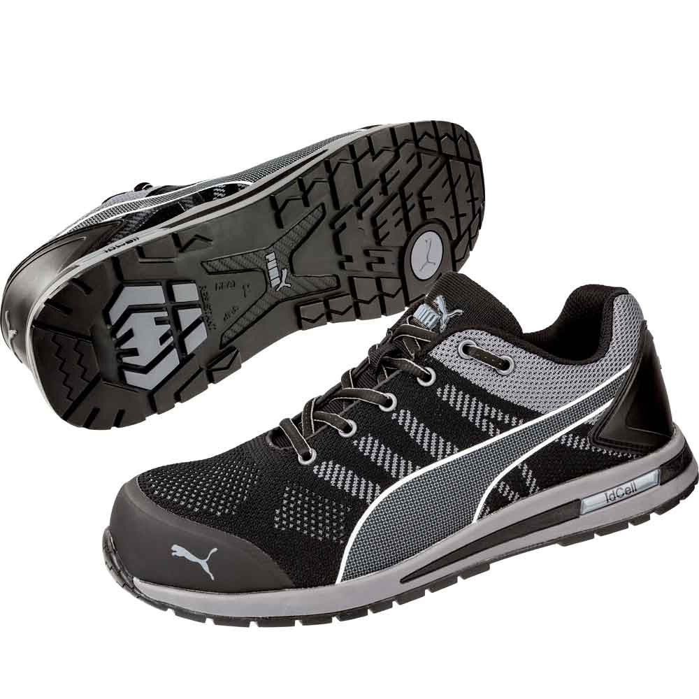 Puma Elevate Knit Black Metal Free Low Safety Trainer