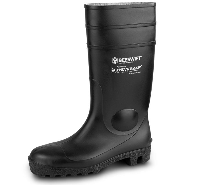 Dunlop Aston Full Safety Wellingtons Black