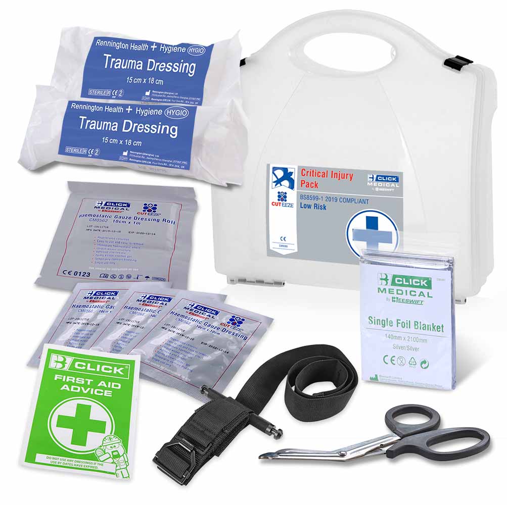 Click BS8599-1:2019 Critical Injury Pack High Risk Trauma Box