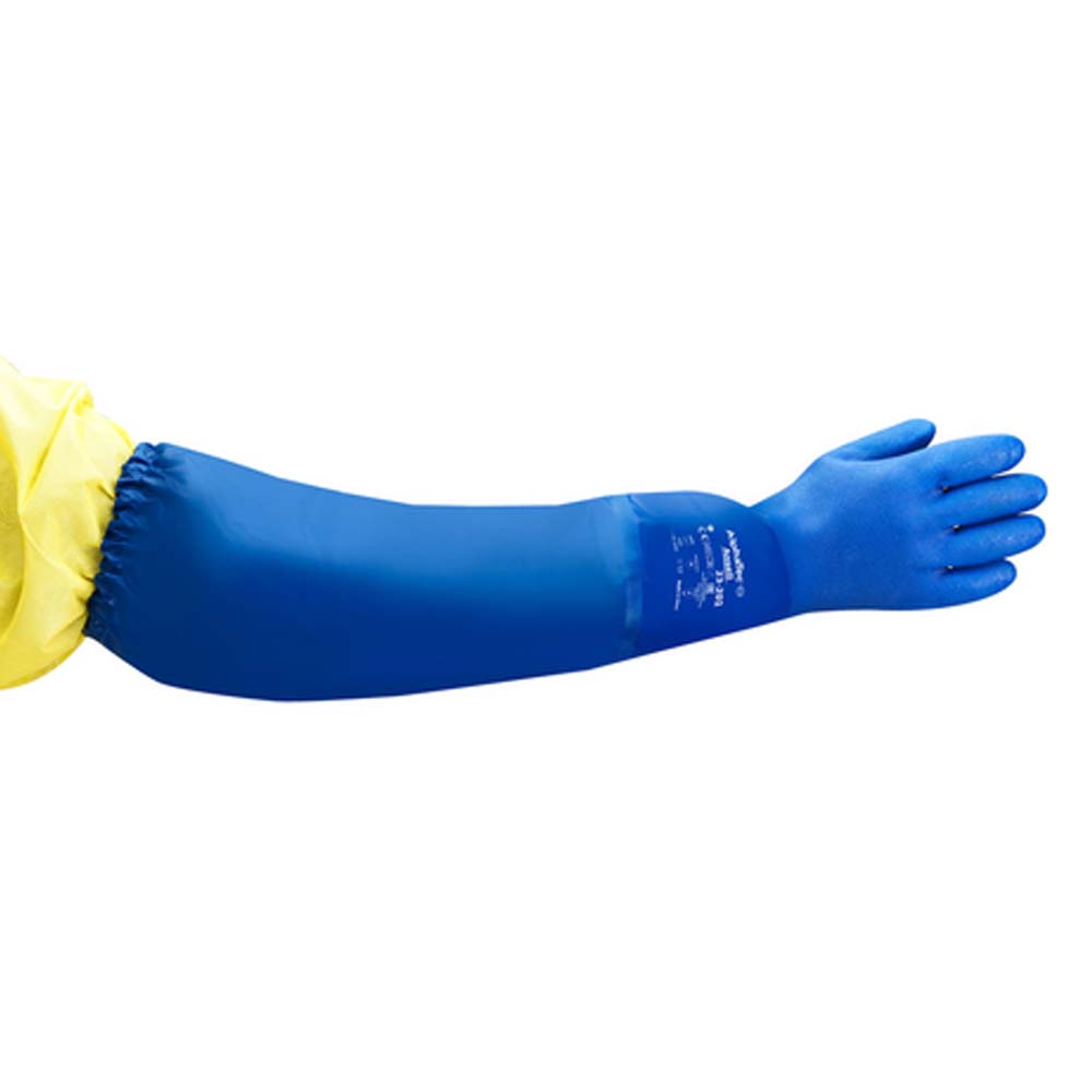 Ansell AlphaTec 23-201 PVC Chemical Resistant Long Sleeve Gloves