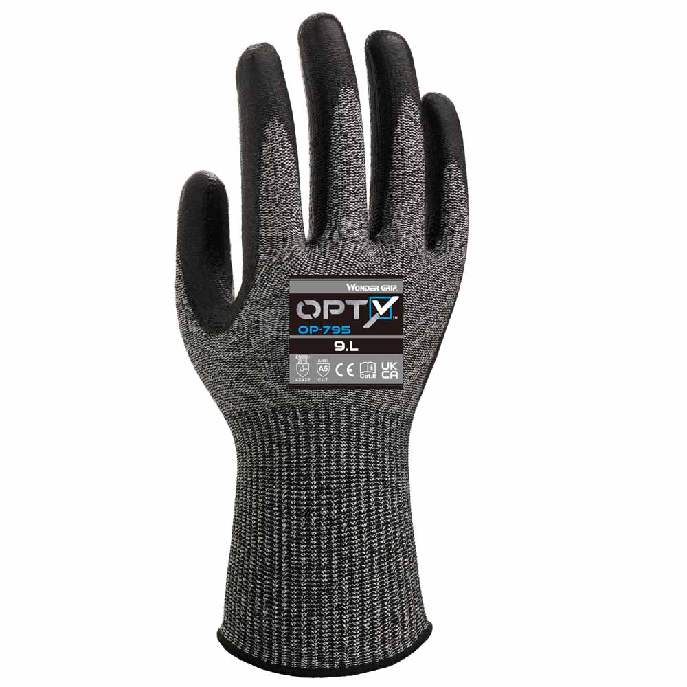 Wondergrip OP-795 OPTY Cut Resistant Gloves Level E Protection