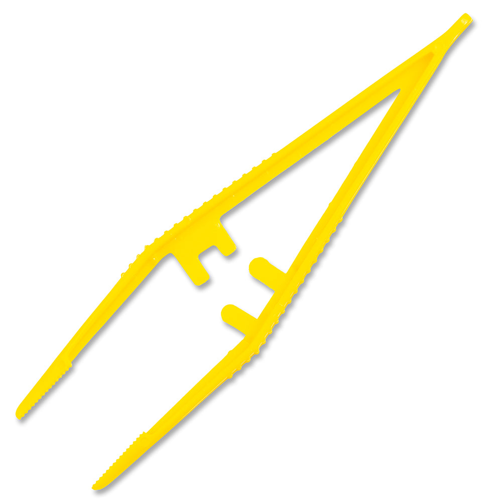 Sharps Disposal Forceps Yellow Medical Tweezers Safe Handling