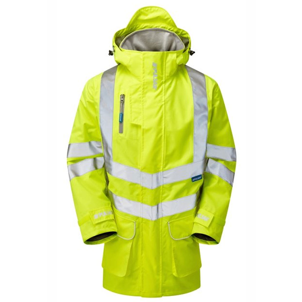 Pulsar Protect Hi Vis Storm Coat Orange Waterproof Railway Jacket