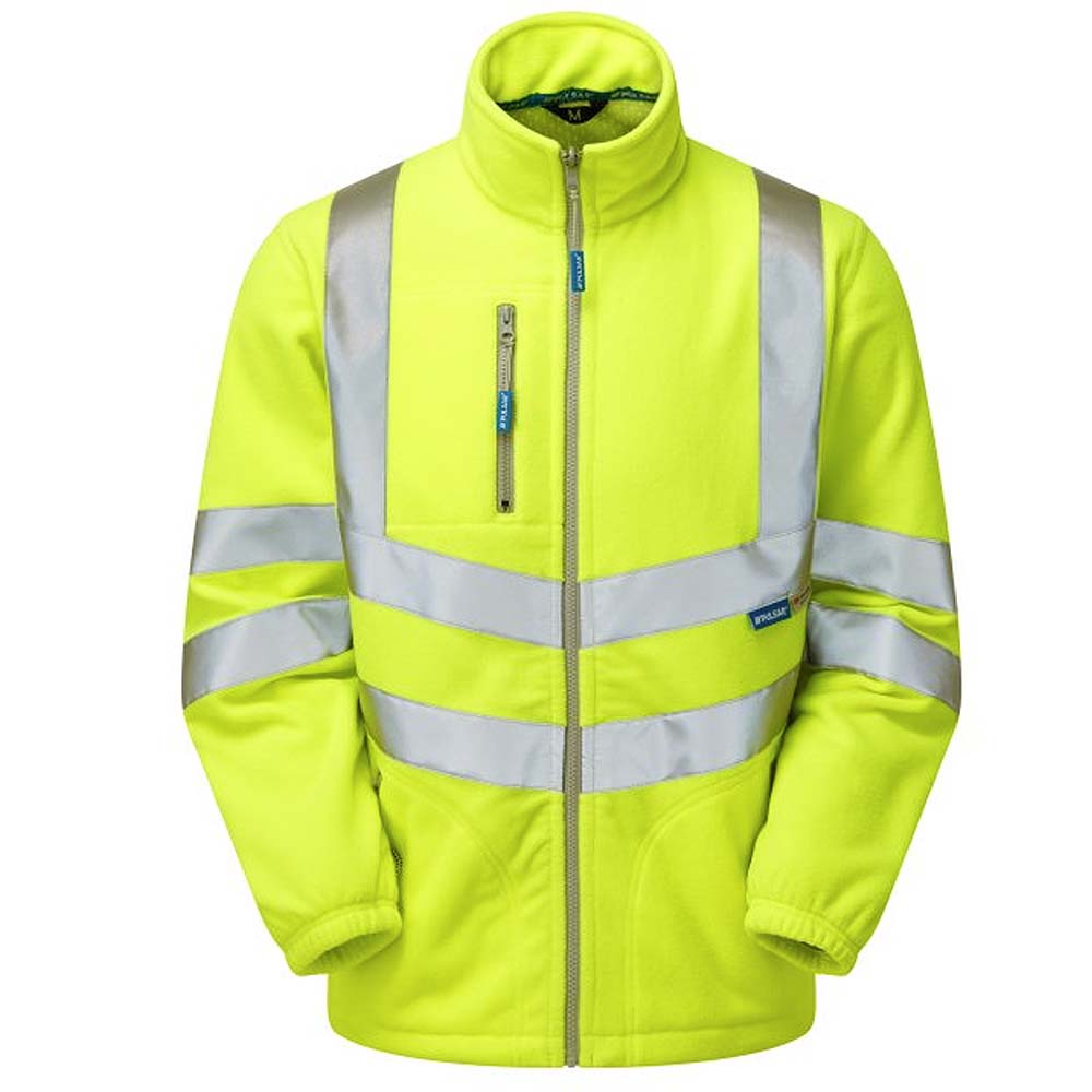 Pulsar Protect Hi Vis Interactive Fleece Jacket Orange Railway Approved