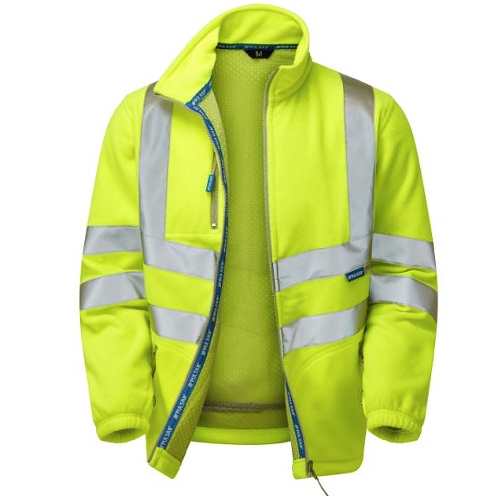 Pulsar Protect Hi Vis Interactive Fleece Jacket Orange Railway Approved
