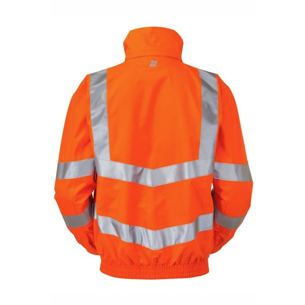 Pulsar Protect Waterproof Hi Vis Bomber Jacket Orange Mesh Lined