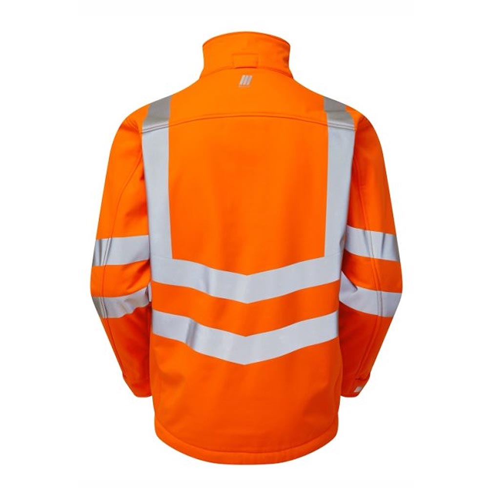 Pulsar Protect Hi Vis Softshell Jacket Orange Interactive Rail Spec
