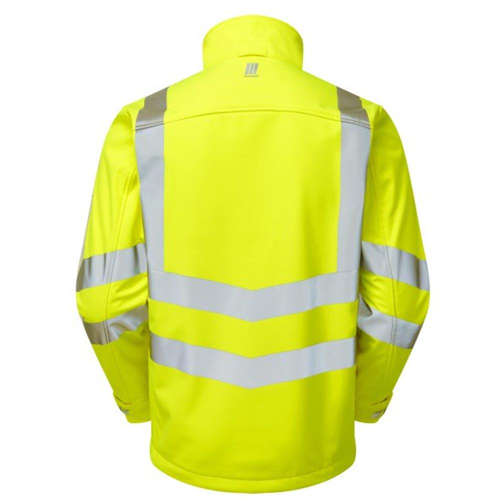 Pulsar Protect Hi Vis Softshell Jacket Orange Interactive Rail Spec