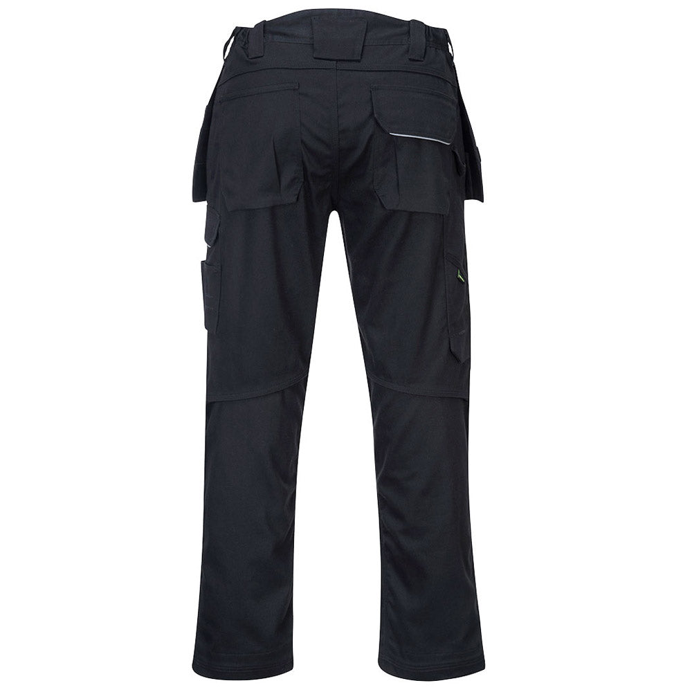 Portwest PW3 Cotton Work Holster Trousers Knee Pad Pockets Multi Storage