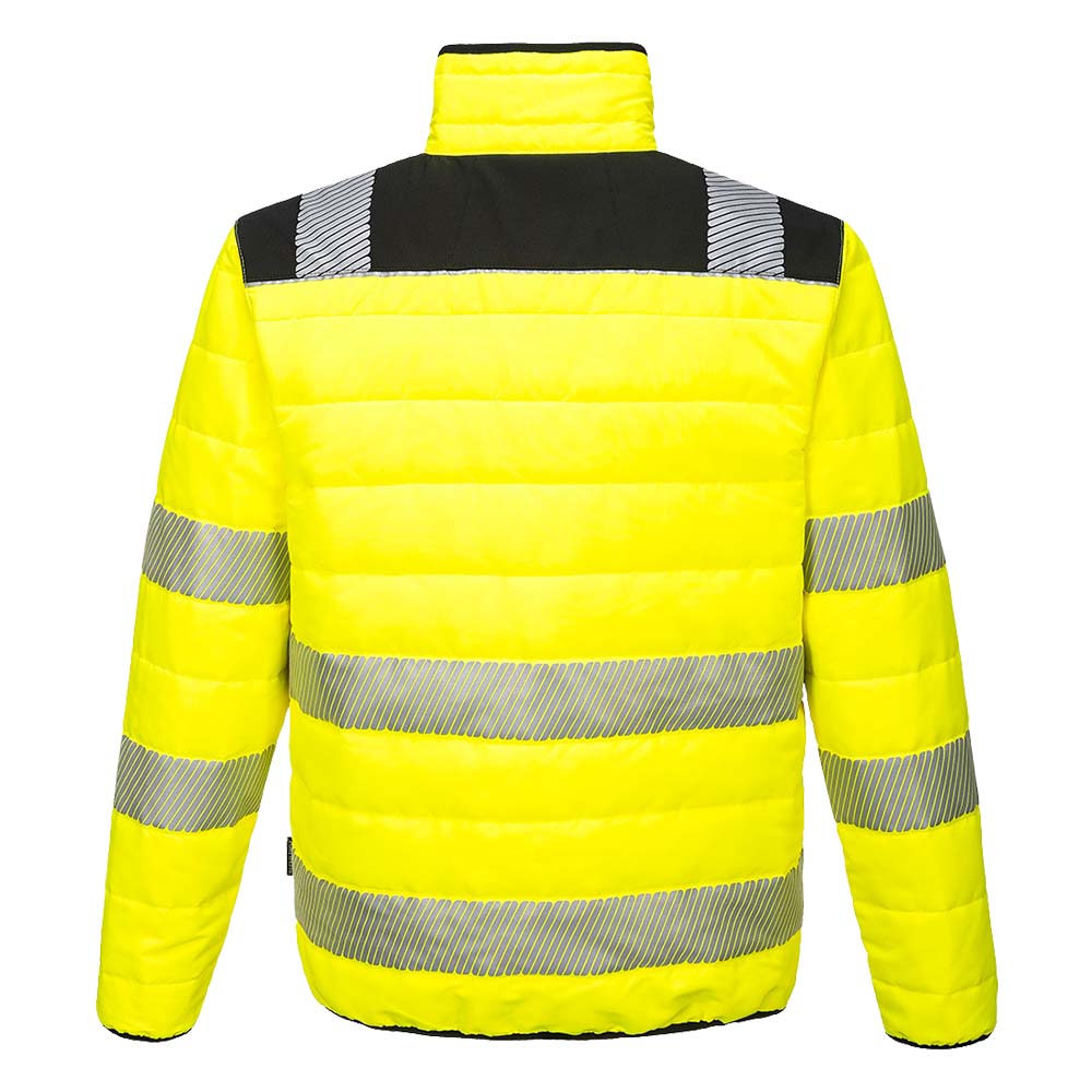 Portwest Hi Vis Quilted Jacket Orange or Yellow PW3 Thermal Insulated