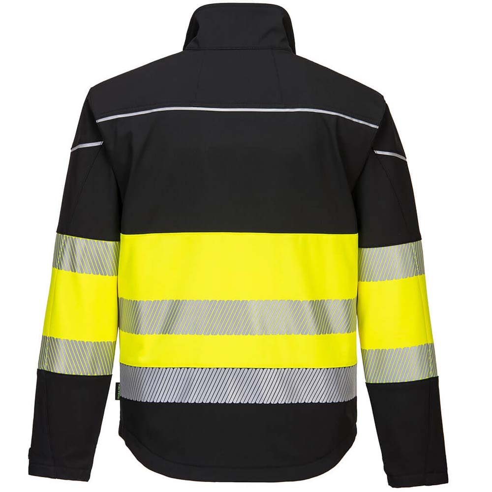 Portwest PW3 Hi Vis Softshell Jacket Class 1 Waterproof Work Jacket