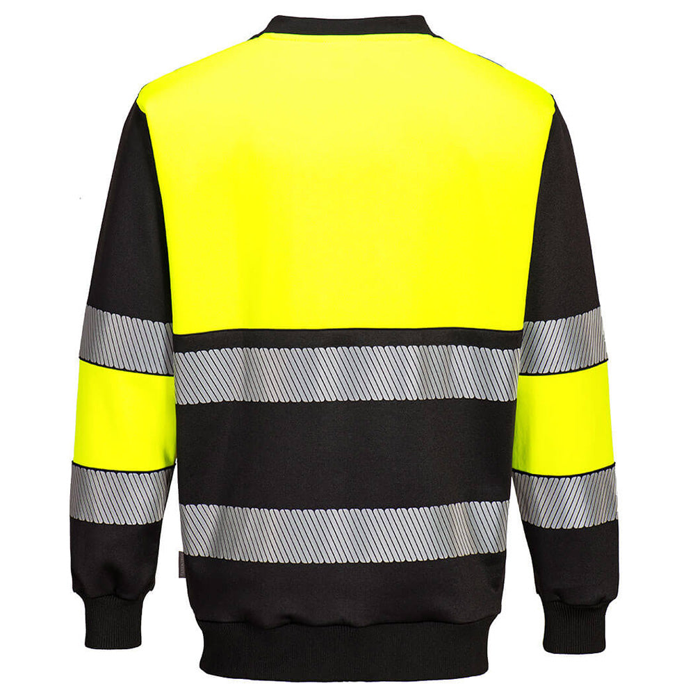 Portwest Hi Vis Sweatshirt Class 1 PW3 Reflective Work Sweatshirt