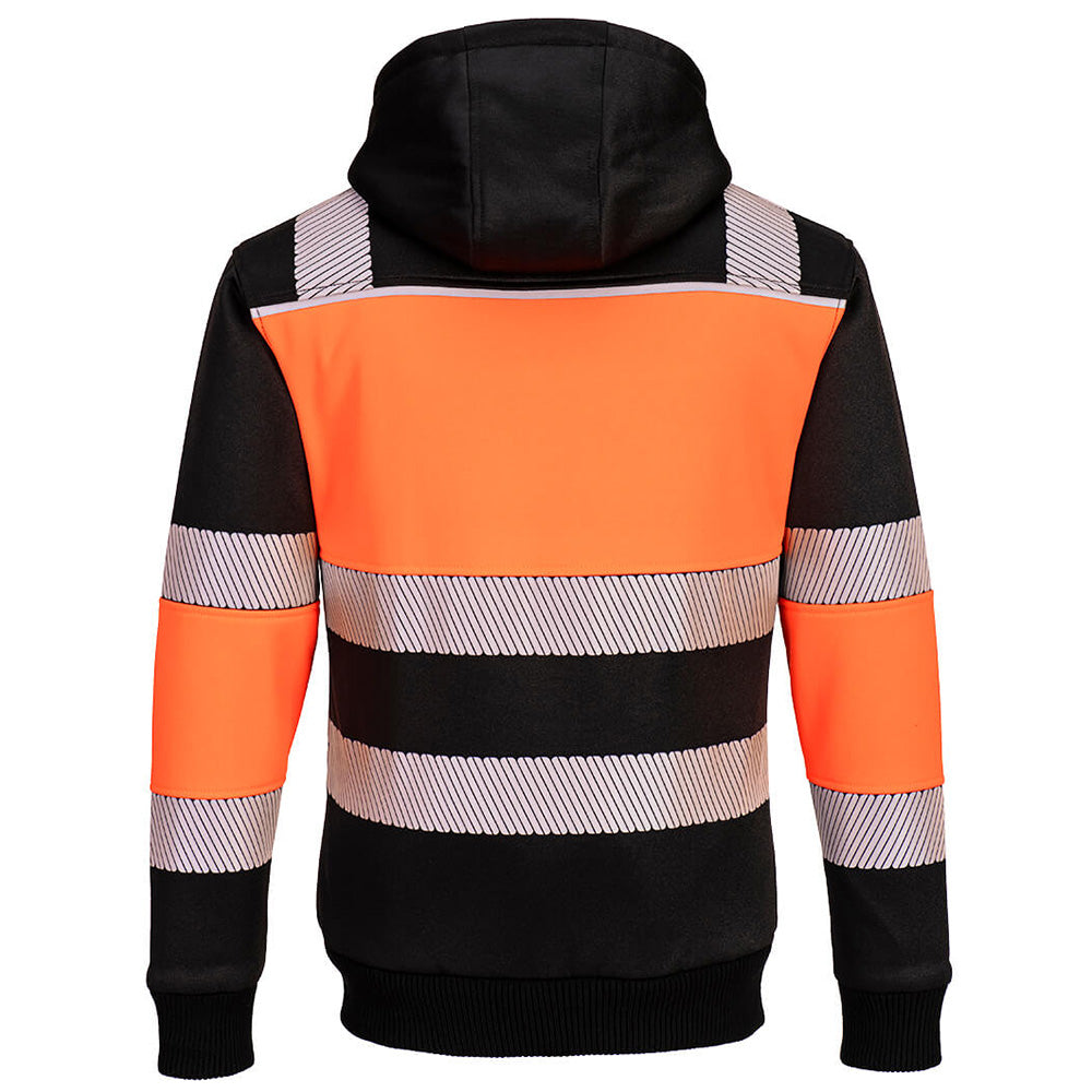 Portwest Hi Vis Hoodie Fleece Lined Winter Workwear