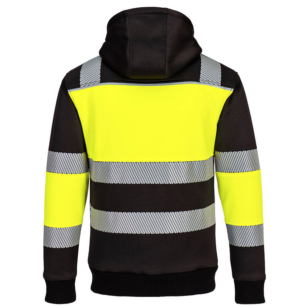 Portwest Hi Vis Hoodie Fleece Lined Winter Workwear