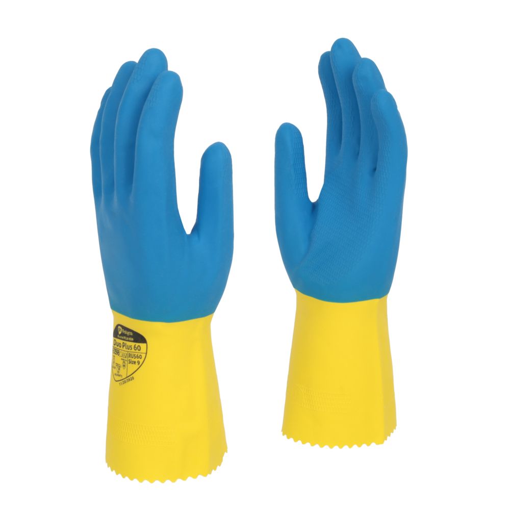 Polyco Duo Plus 60 Double Dipped Latex Flock Lined Glove
