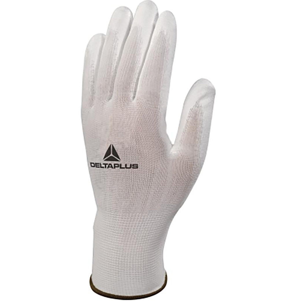 Delta Plus VE702P Polyester Knitted PU Palm Coated Work Gloves