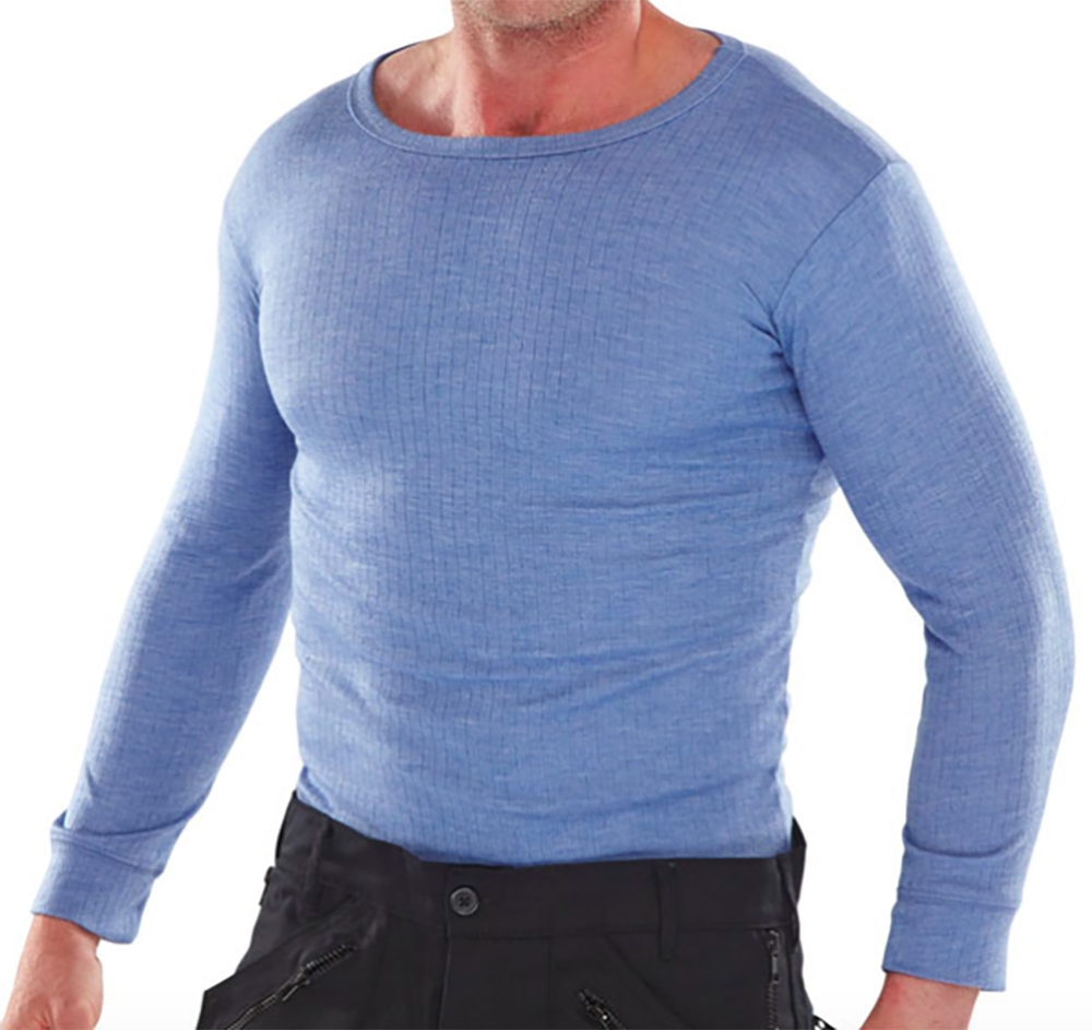 Thermal Vest Long Sleeve Polyester Viscose Base Layer