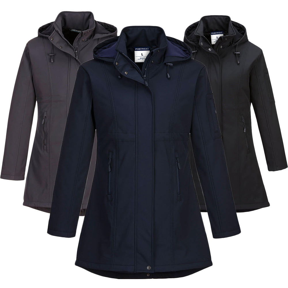 Portwest Carla Softshell Women's Jacket Water Resistant Fabric