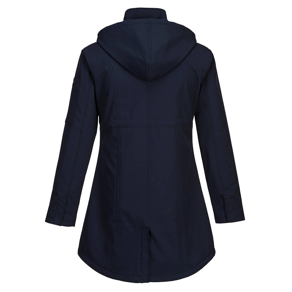 Portwest Carla Women's Hooded Softshell Jacket Water Resistant Breathable