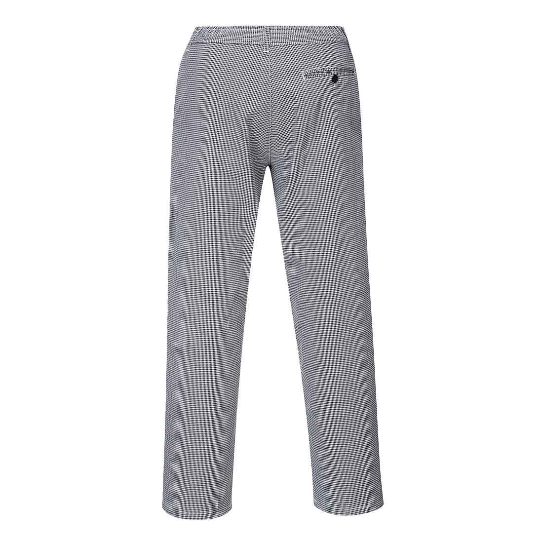 Portwest Chef Trousers Black or Navy Houndstooth Cotton Kitchen Pants